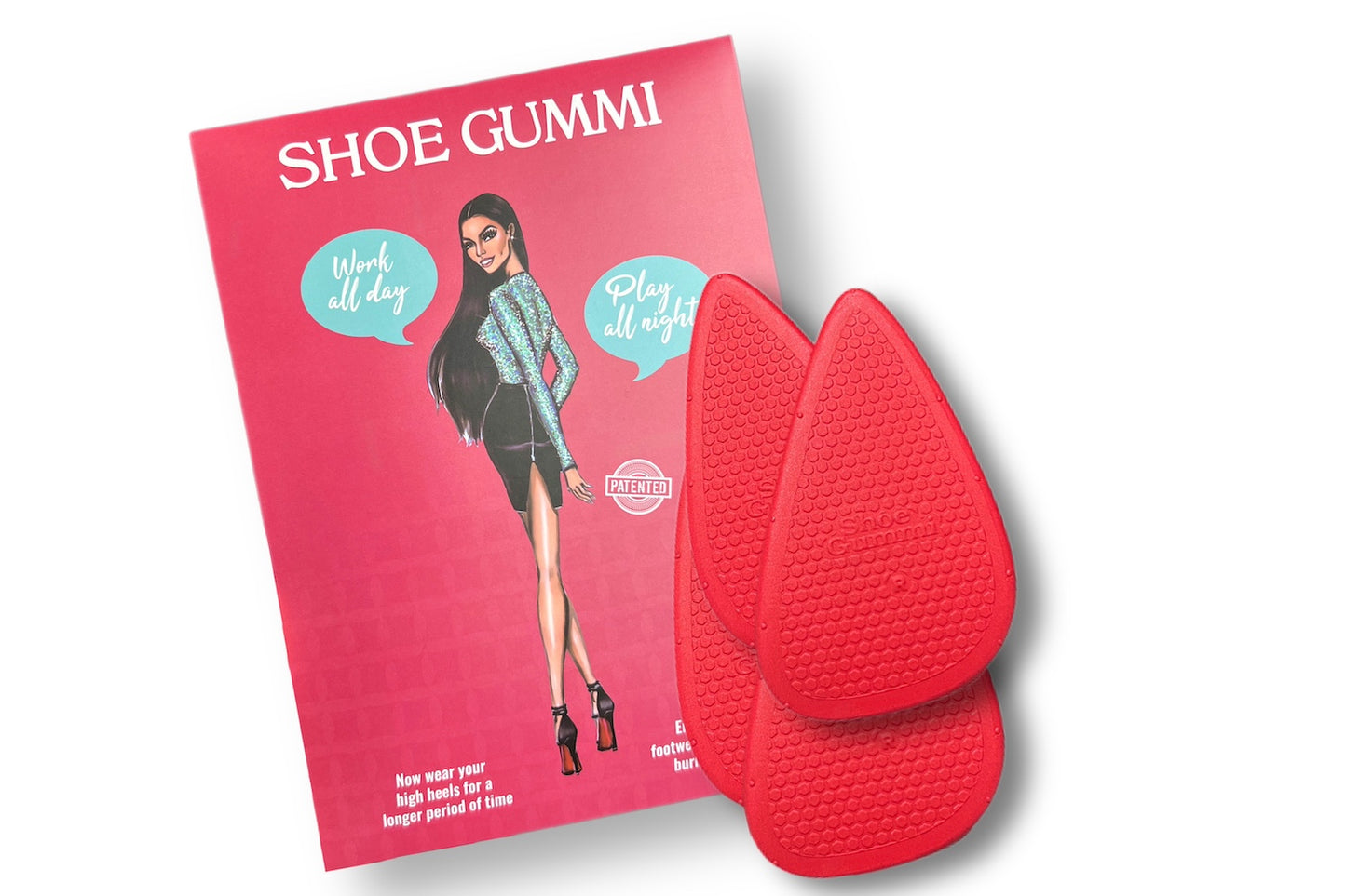 SHOE GUMMI (POINTED RED)