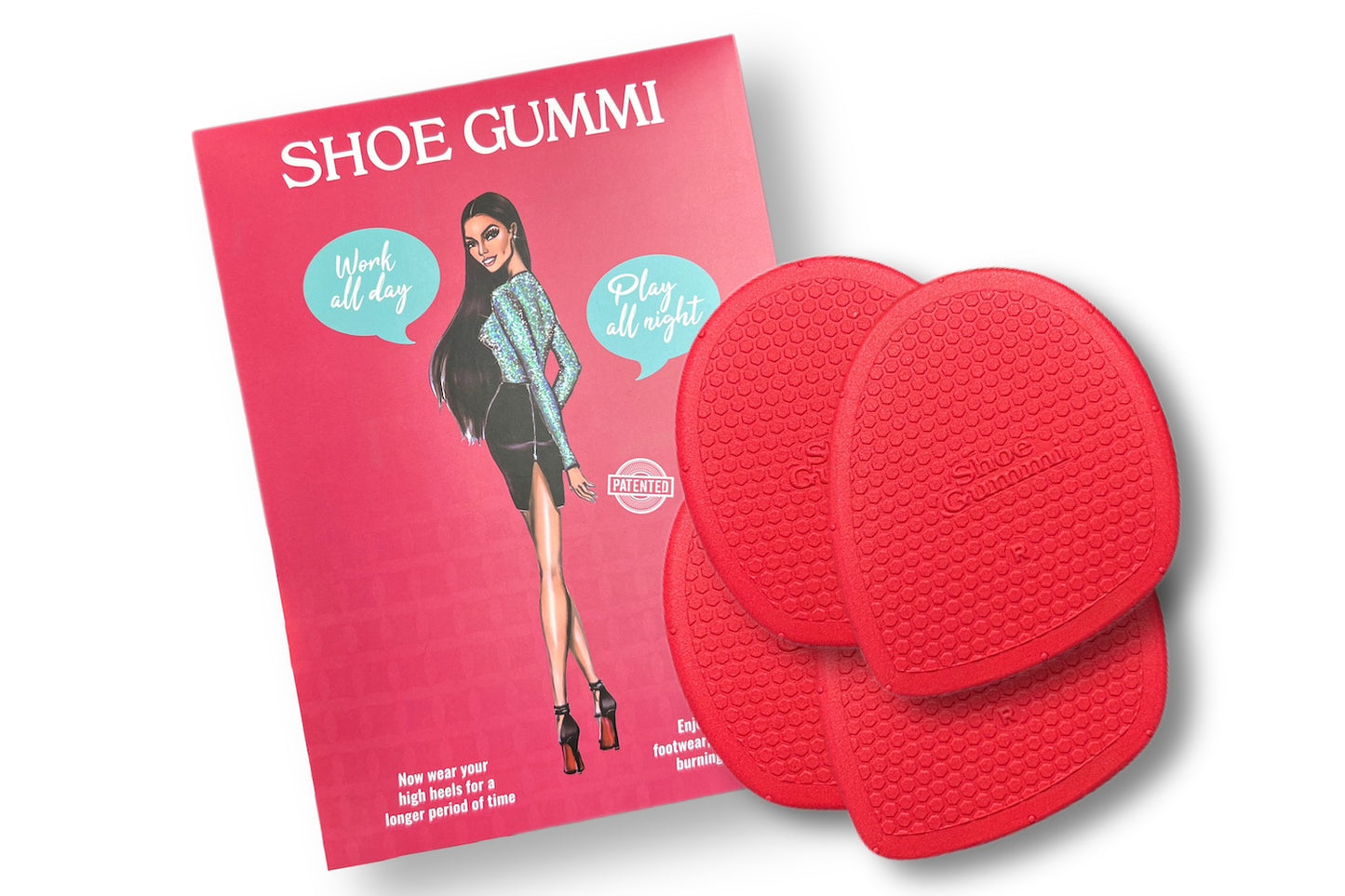 SHOE GUMMI (ROUNDED RED)