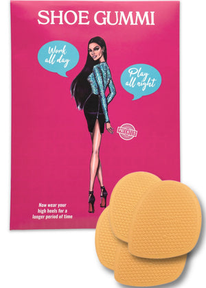 SHOE GUMMI ROUND TAN